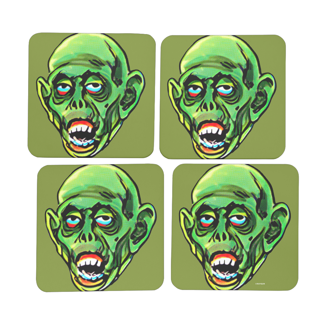 RAYGUN Ghoul Hardboard Coaster Set of 4