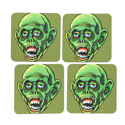 RAYGUN Ghoul Hardboard Coaster Set of 4