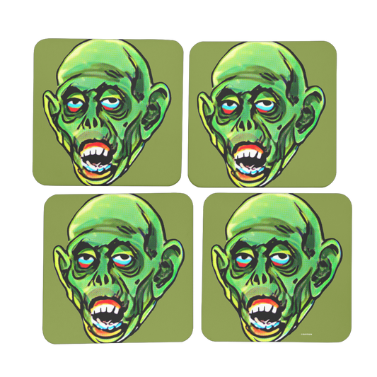 RAYGUN Ghoul Hardboard Coaster Set of 4