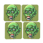 RAYGUN Ghoul Hardboard Coaster Set of 4