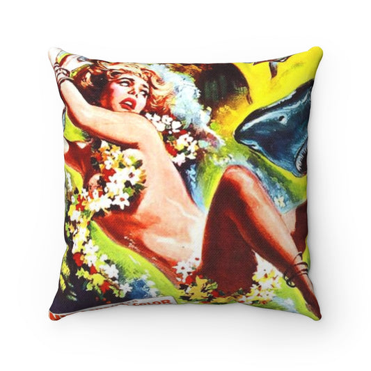 RAYGUN She Gods of Shark Reef Square Pillow