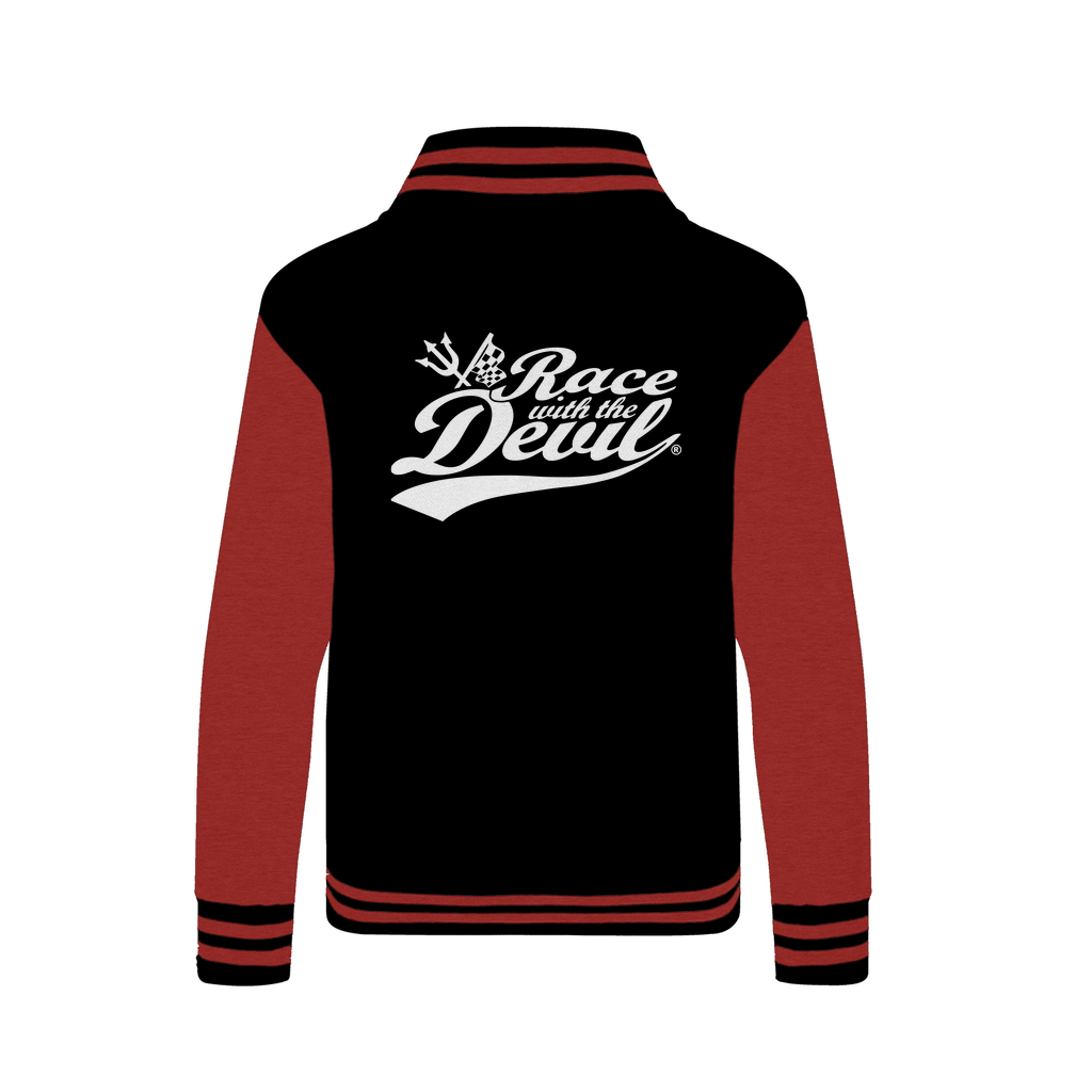 Race With The Devil Born to Lose RAYGUN Hot Head Varsity Jacket