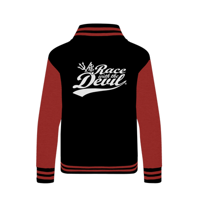 Race With The Devil Born to Lose RAYGUN Hot Head Varsity Jacket