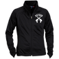 Raygun Double Guns Womens Raglan Sleeve Warmup Jacket Black/black / X-Small Jackets