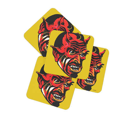 RAYGUN Devil Hardboard Coaster Set of 4