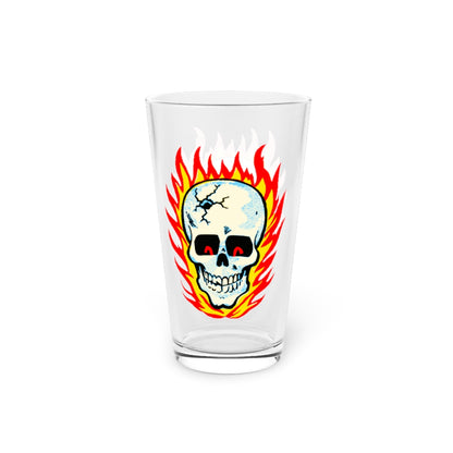 RAYGUN Hot Head Skull Pint Glass
