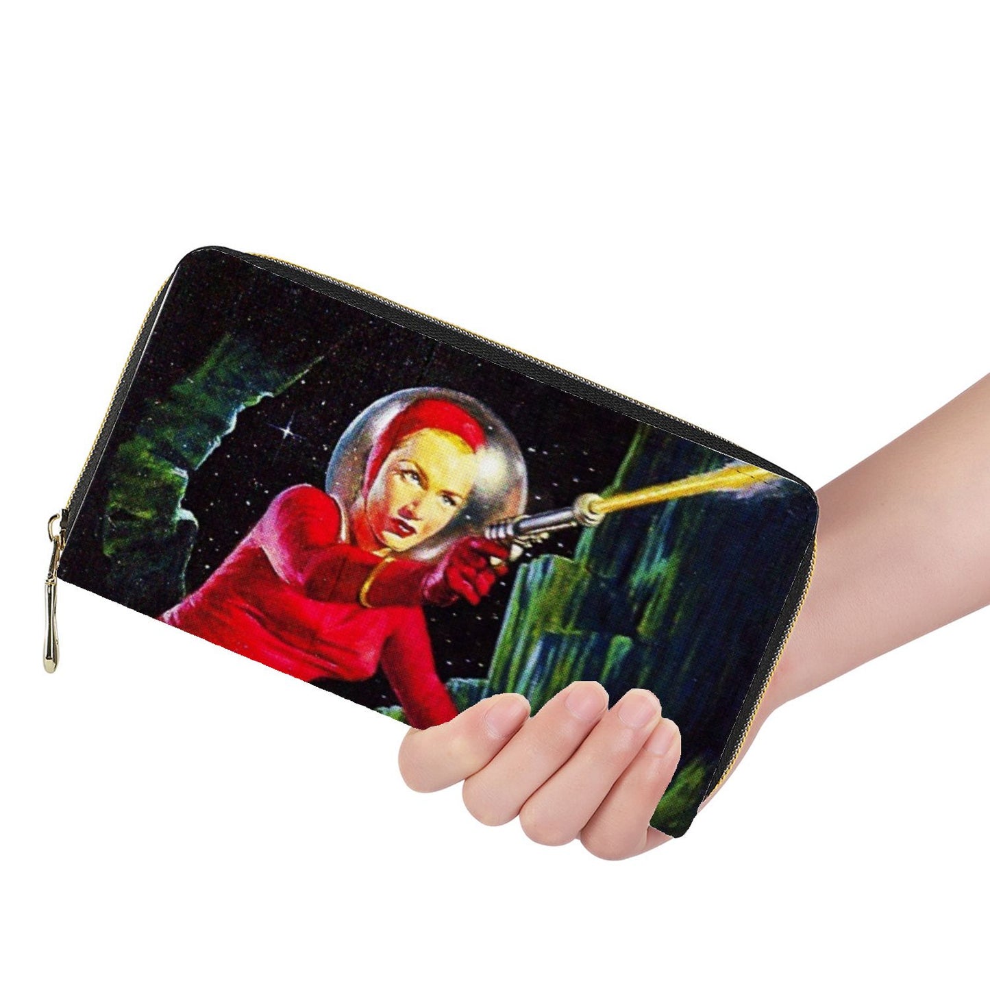 RAYGUN® Space Woman Zipper Wallet Purse
