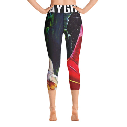 RAYGUN Space Woman Yoga Capri Leggings