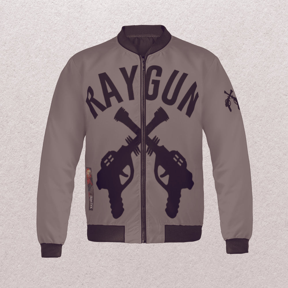 Raygun Vintage Sonic Ray Bomber Gun Metal Jacket S Aop