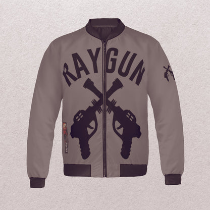 Raygun Vintage Sonic Ray Bomber Gun Metal Jacket S Aop