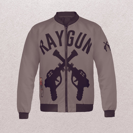 Raygun Vintage Sonic Ray Bomber Gun Metal Jacket S Aop