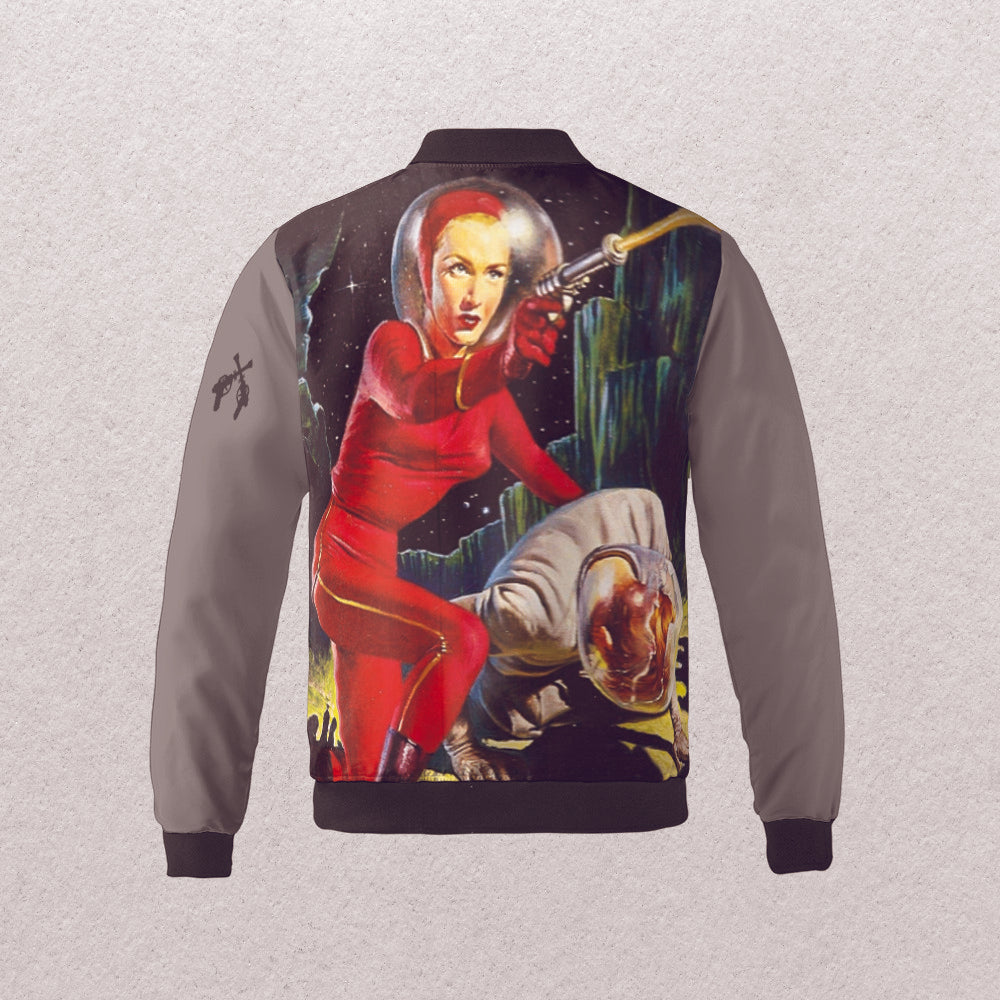 Raygun Vintage Sonic Ray Bomber Gun Metal Jacket Aop