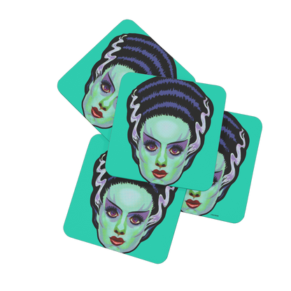 RAYGUN The Bride Hardboard Coaster Set of 4