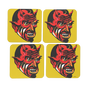 RAYGUN Devil Hardboard Coaster Set of 4