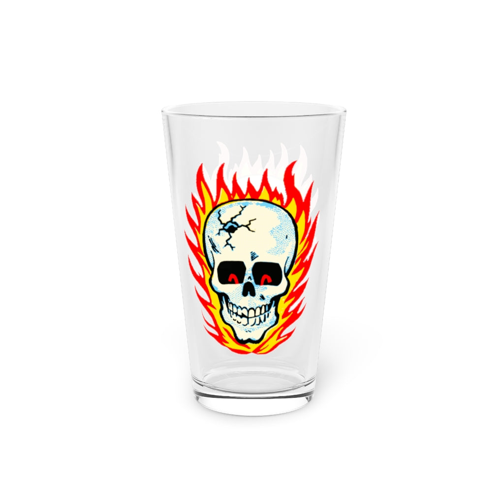 RAYGUN Hot Head Skull Pint Glass