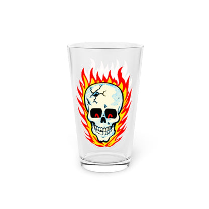 RAYGUN Hot Head Skull Pint Glass