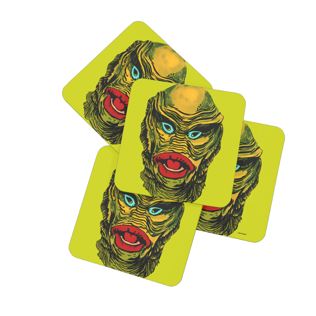 RAYGUN Creature Hardboard Coaster Set of 4