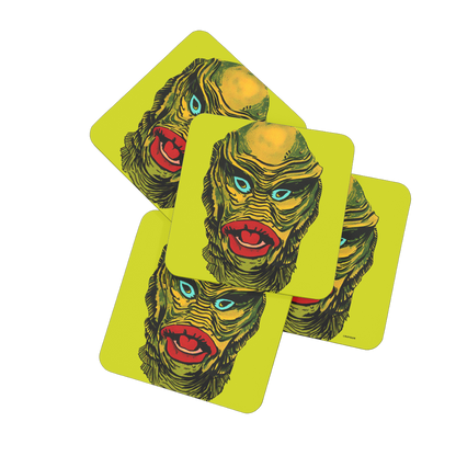 RAYGUN Creature Hardboard Coaster Set of 4