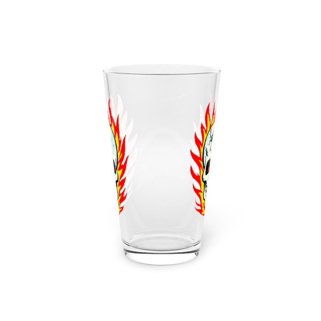 RAYGUN Hot Head Skull Pint Glass