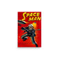 RAYGUN Space Man Vintage Vertical Poster