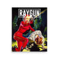 RAYGUN Space Woman Vintage Vertical Poster