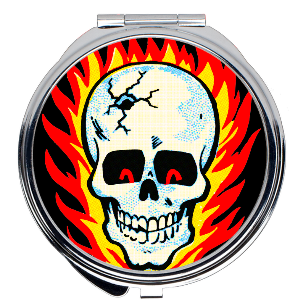RAYGUN Hot Head Skull Compact Mirror