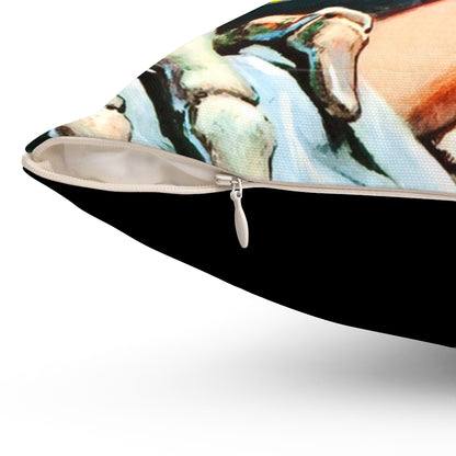 RAYGUN Screaming Skull Square Pillow