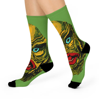 RAYGUN Creature Long Socks With Black Heel