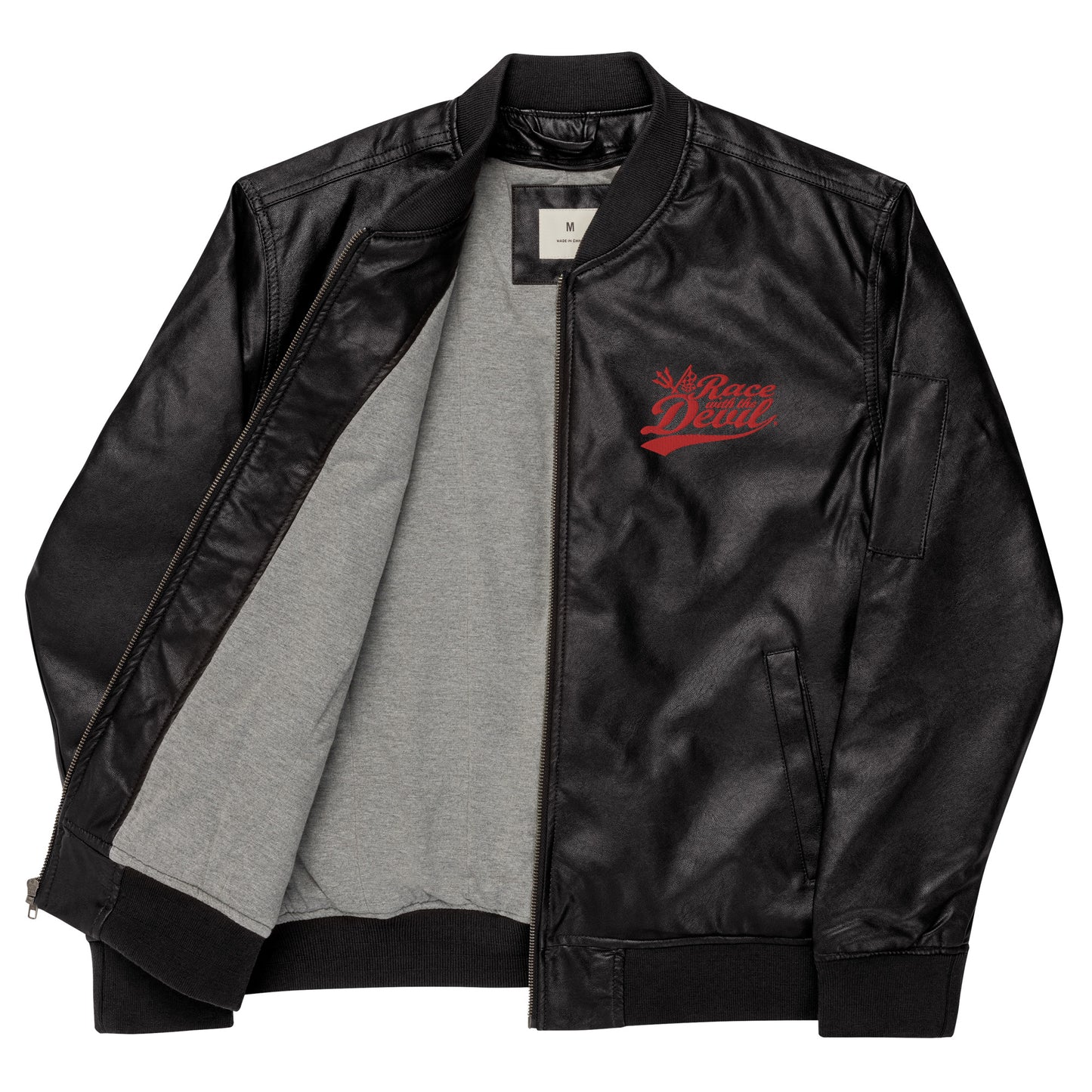 Race With The Devil Leather Bomber Jacket