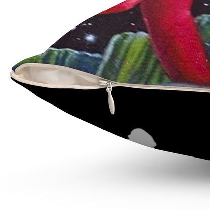 RAYGUN Space Woman Square Pillow