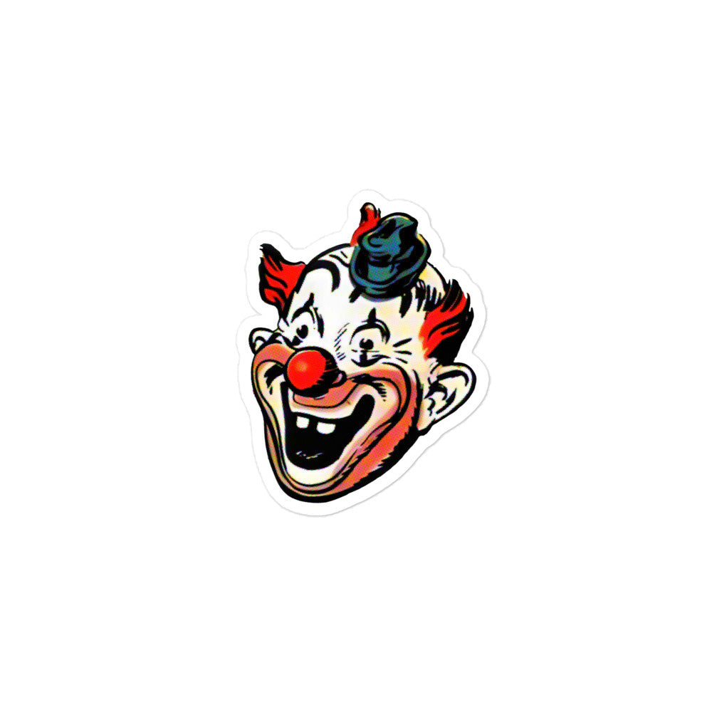 RAYGUN Creepy Clown Bubble-free Kiss Cut Sticker