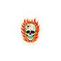 RAYGUN Hot Head Skull Bubble-free Kiss Cut Sticker