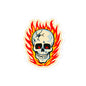RAYGUN Hot Head Skull Bubble-free Kiss Cut Sticker