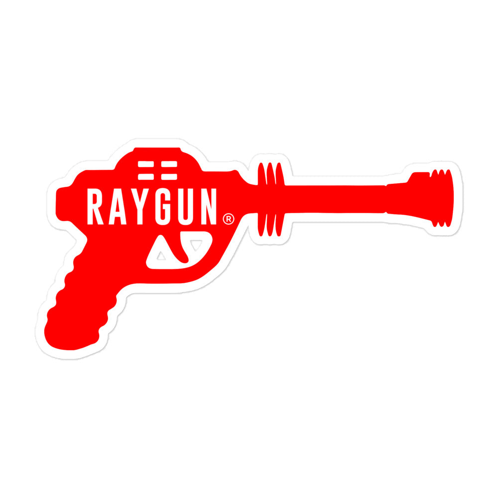 RAYGUN Single Gun Red Bubble-free Stickers