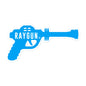 RAYGUN Single Gun Blue Bubble-free Stickers