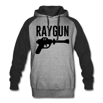RAYGUN Raglan Hoodie - heather gray/black