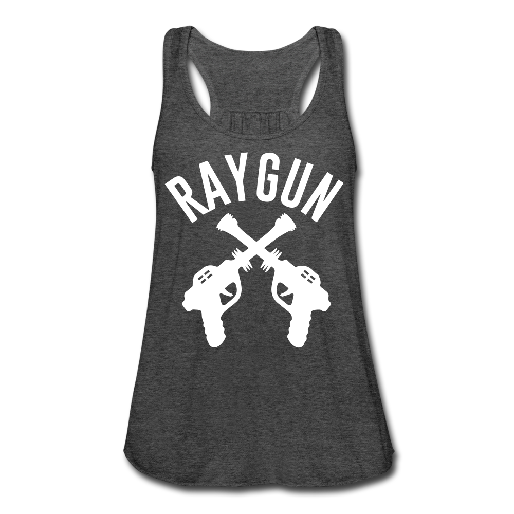 Women's RAYGUN Flowy Tank Top by Bella - deep heather
