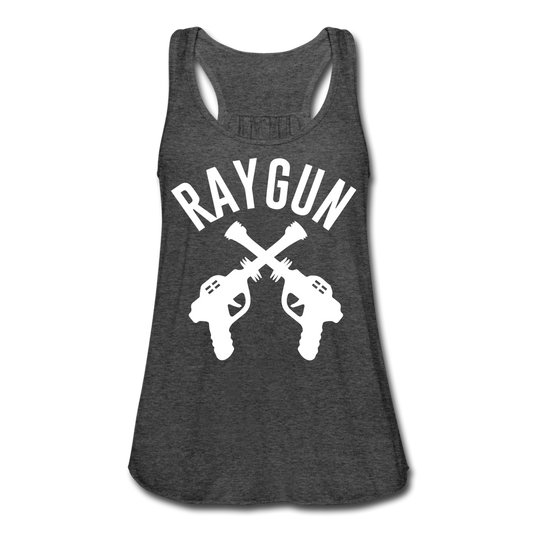 Women's RAYGUN Flowy Tank Top by Bella - deep heather