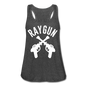 Women's RAYGUN Flowy Tank Top by Bella - deep heather