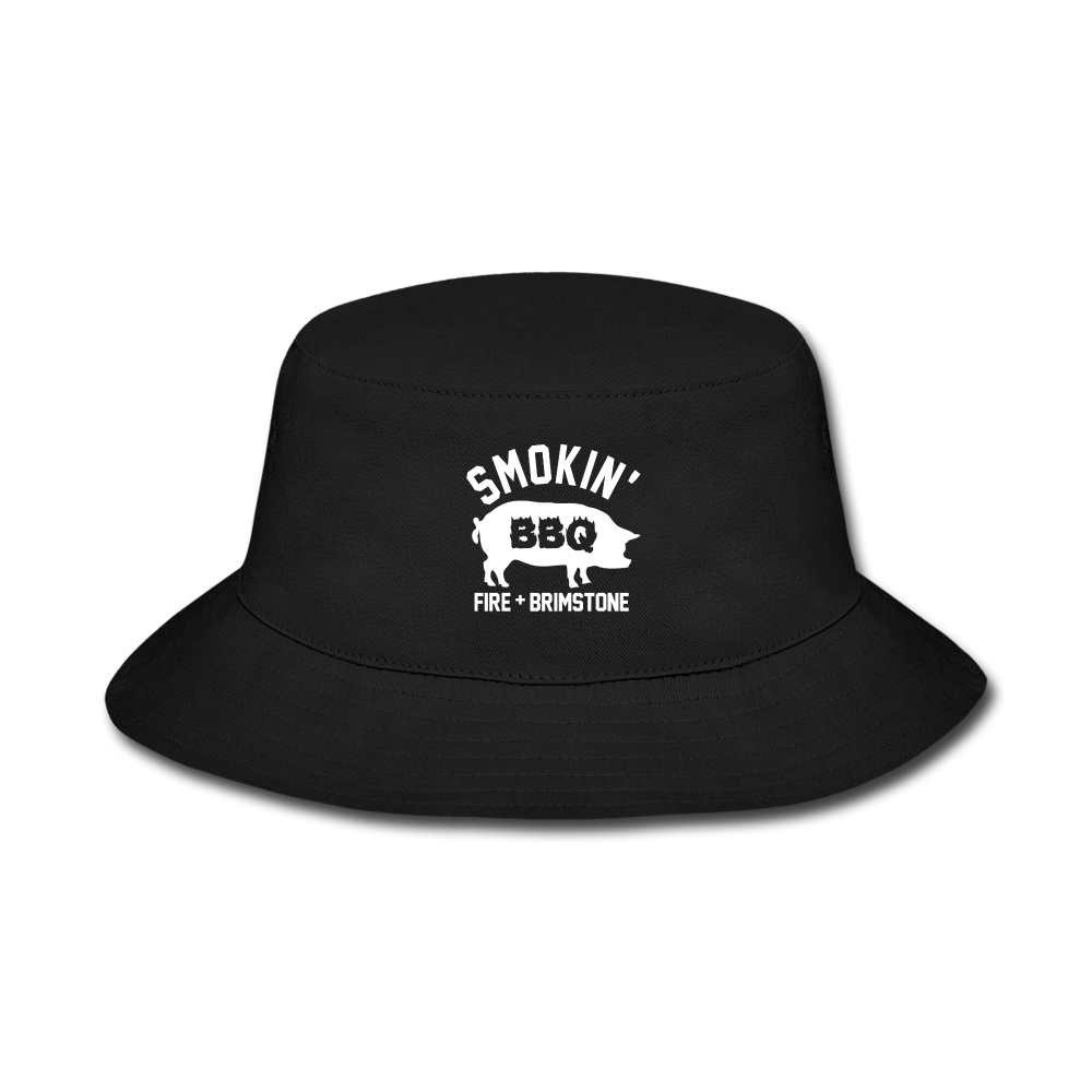 Smokin' BBQ Bucket Hat - black