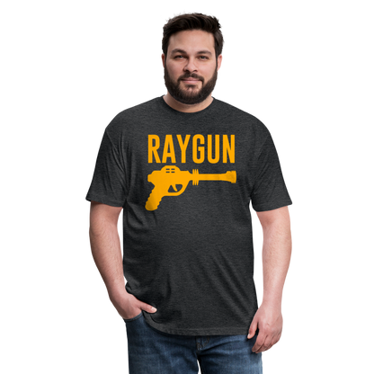 RAYGUN Single Gun Neon Orange T-Shirt - heather black