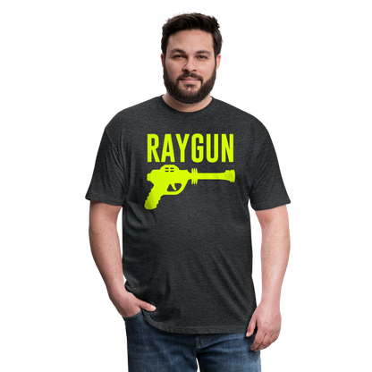 RAYGUN Single Gun Neon Yellow T-Shirt - heather black