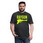 RAYGUN Single Gun Neon Yellow T-Shirt - heather black