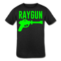 RAYGUN Single Gun Neon Green Youth Tri-Blend T-Shirt - heather black