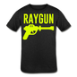 RAYGUN Single Gun Neon Yellow Youth Tri-Blend T-Shirt - heather black