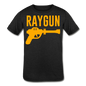 RAYGUN Single Gun Neon Orange Youth Tri-Blend T-Shirt - heather black