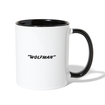 RAYGUN Wolfman Contrast Coffee Mug - white/black
