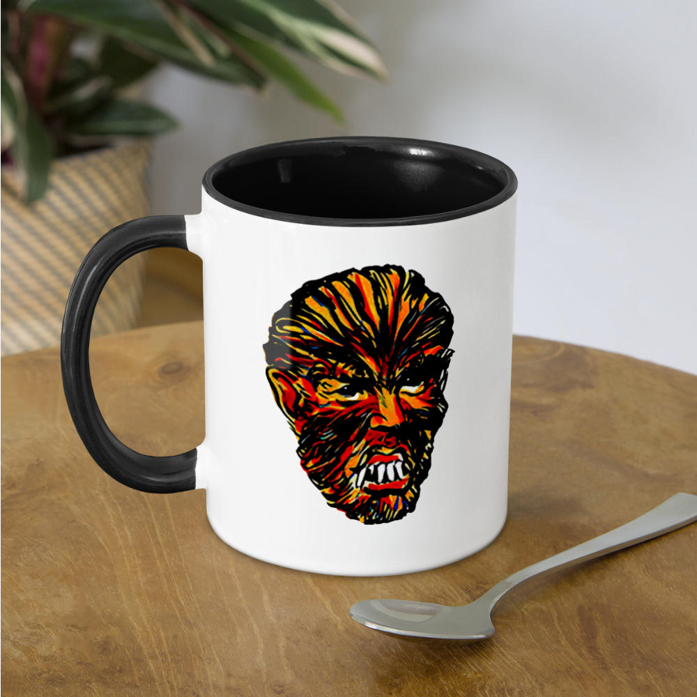 RAYGUN Wolfman Contrast Coffee Mug - white/black