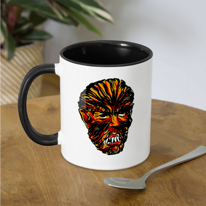 RAYGUN Wolfman Contrast Coffee Mug - white/black