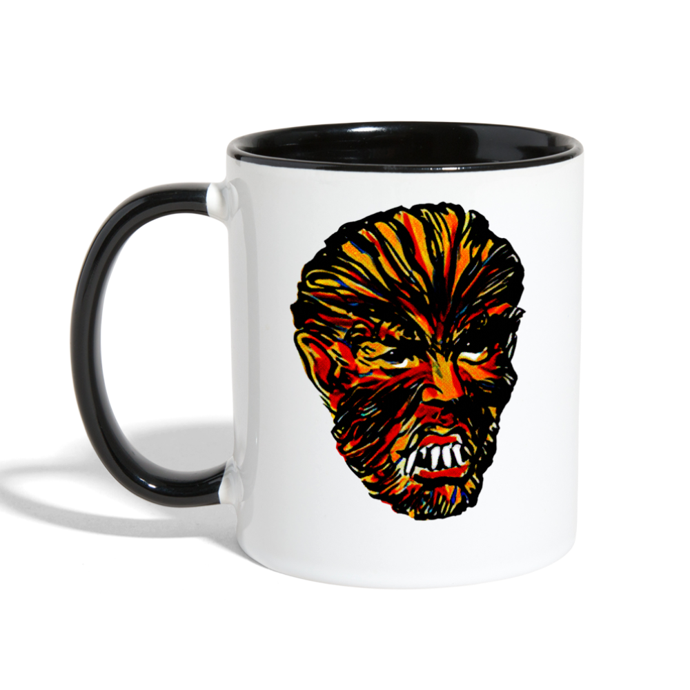 RAYGUN Wolfman Contrast Coffee Mug - white/black